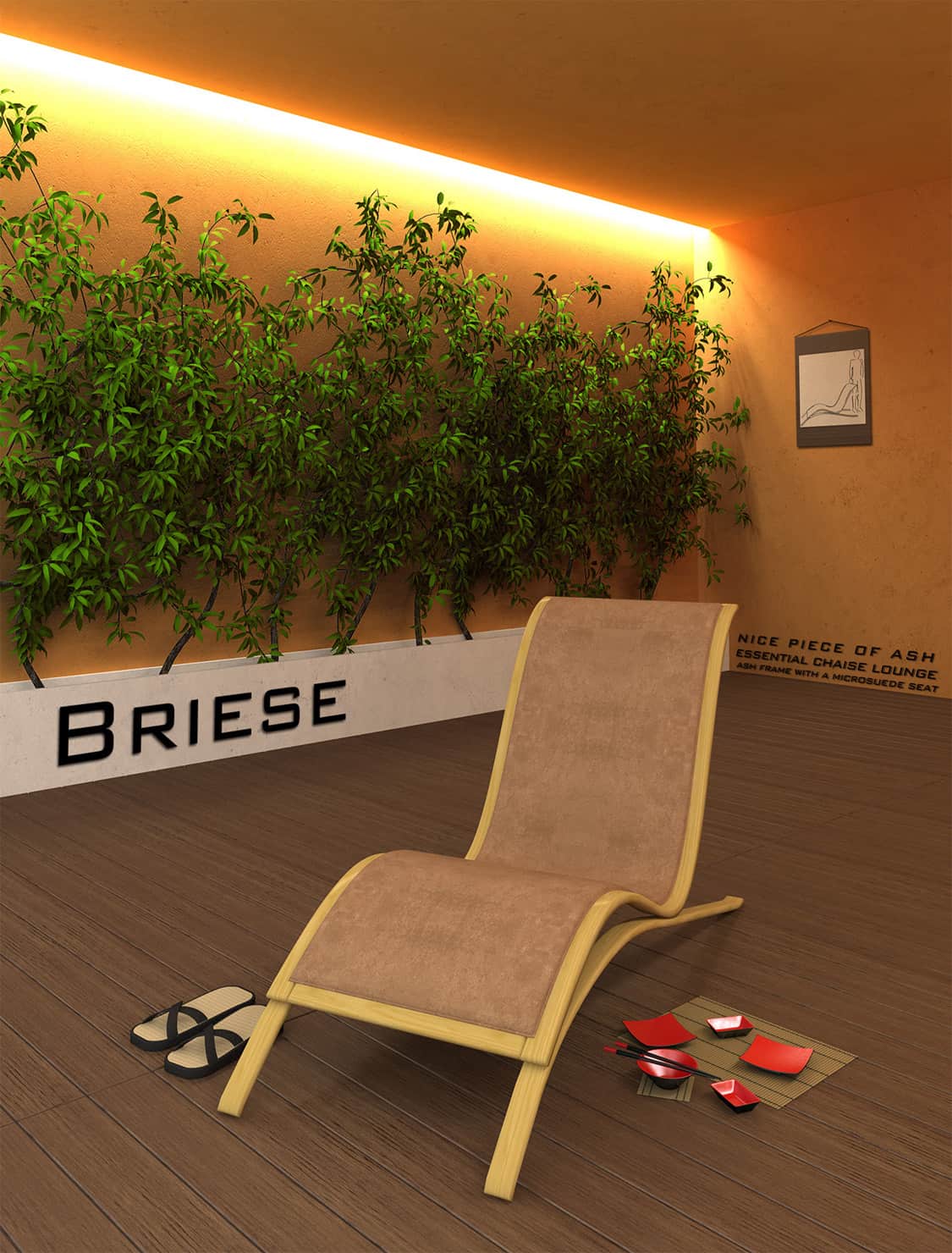 essential chaise lounge render